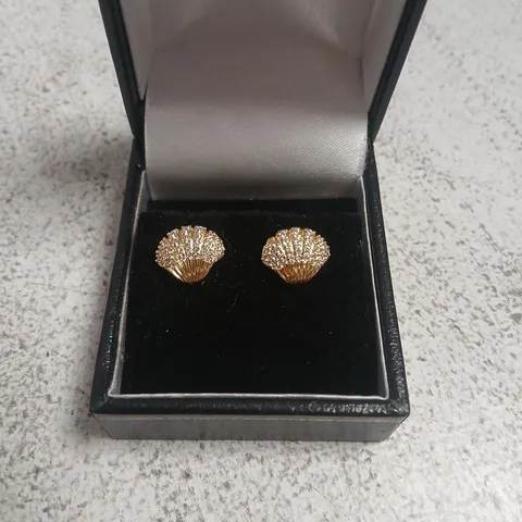 DIAMONIQUE EDIT UNDER THE SEA STUD EARRINGS STERLING SILVER 
