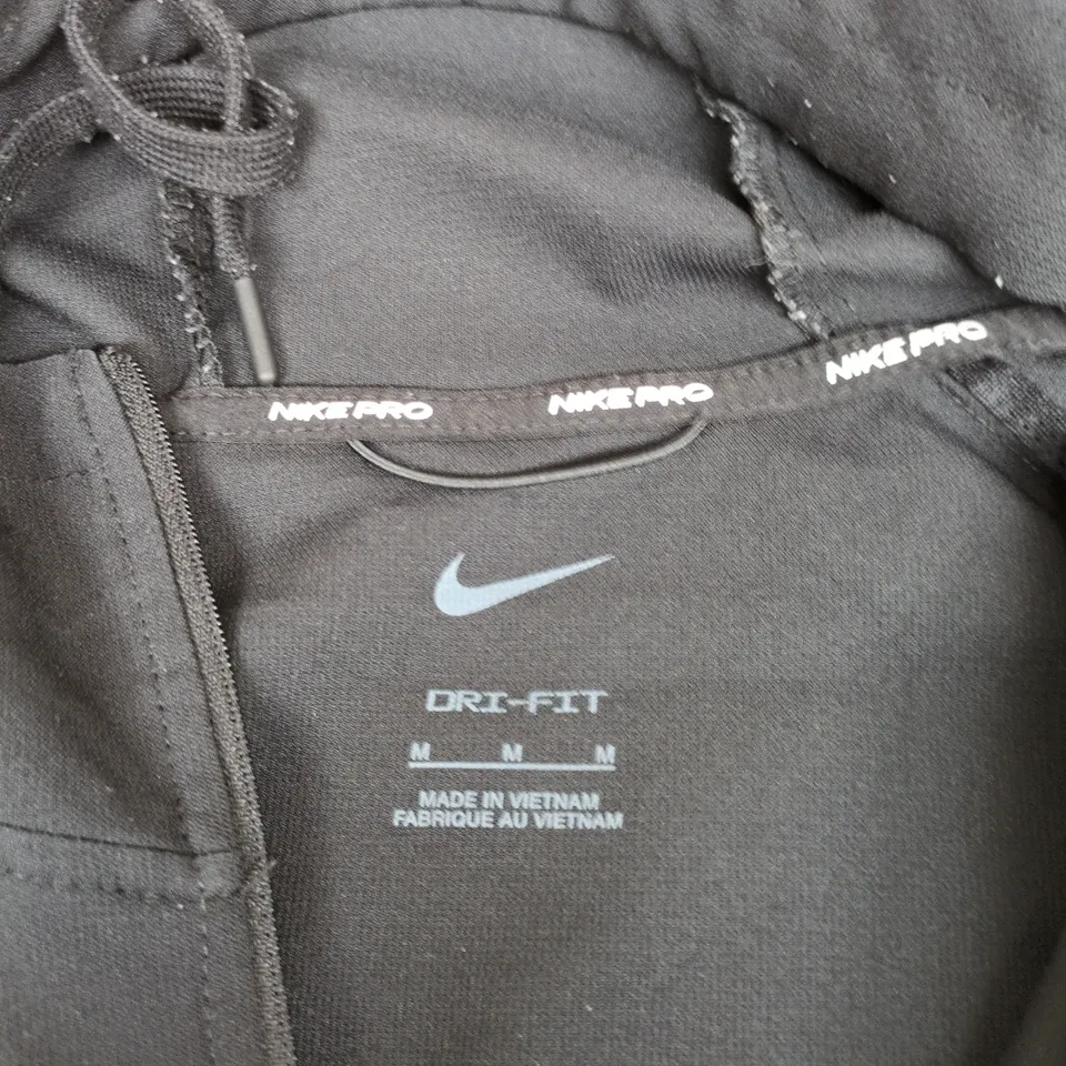 NIKE DRI-FIT ZIP JACKET – BLACK, SIZE M (MEN)