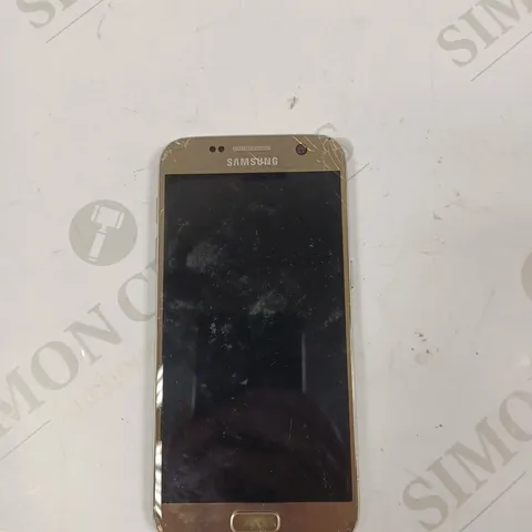 SAMSUNG SMART PHONE -GOLD - UNKOWN MODEL 