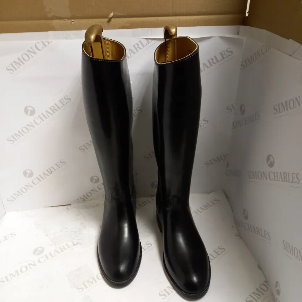 BLACK SIZE 40 AIGLE COUPE SAUMUR XXL WELLIE 