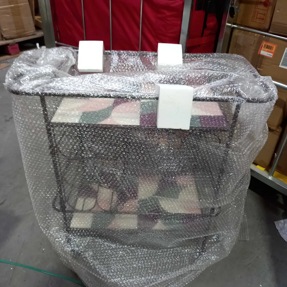 BUNDLEBERRY BY AMANDA HOLDEN INDOOR OUTDOOR BARCART - BURGUNDY/RED-BROWN