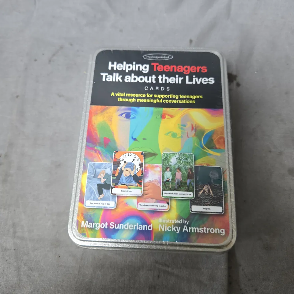 HELPING TEENAGERS TALK ABOUT THEIR LIVES CARDS – TIN SET