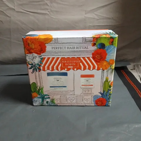 CHRISTOPHE ROBIN PERFECT HAIR RITUAL GIFT SET – HAIR CARE BOXED