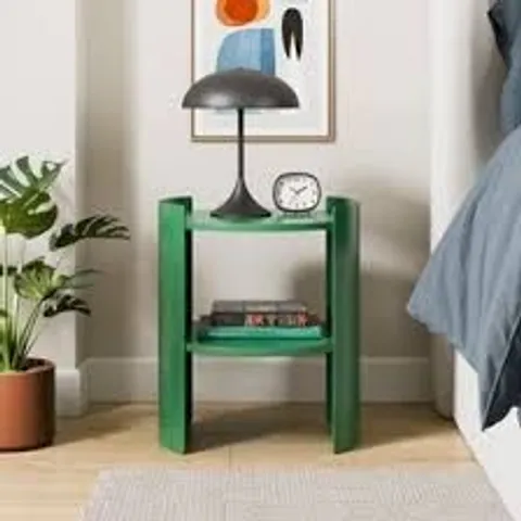 BOXED BENJI BEDSIDE TABLE - EMERALD GREEN (1 BOX)