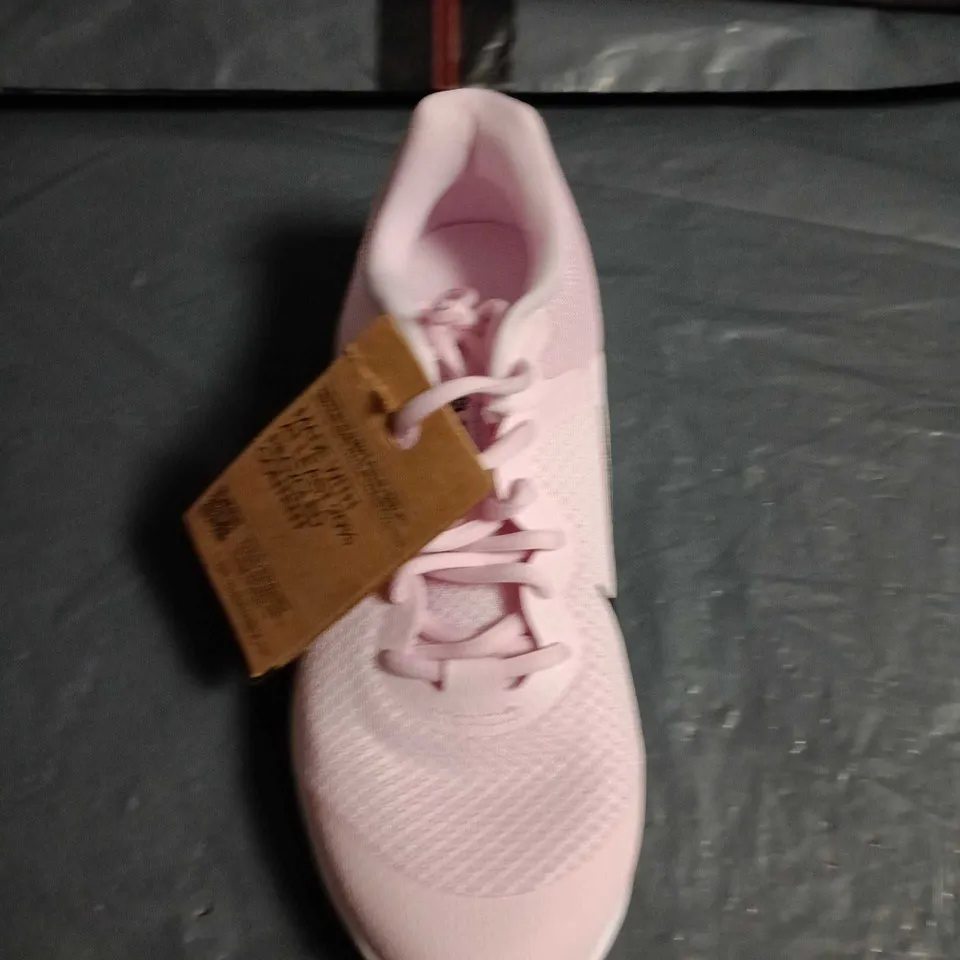 NIKE WOMEN'S PINK RUNNING SHOES WITH BLACK SWOOSH - UK SIZE 5.5