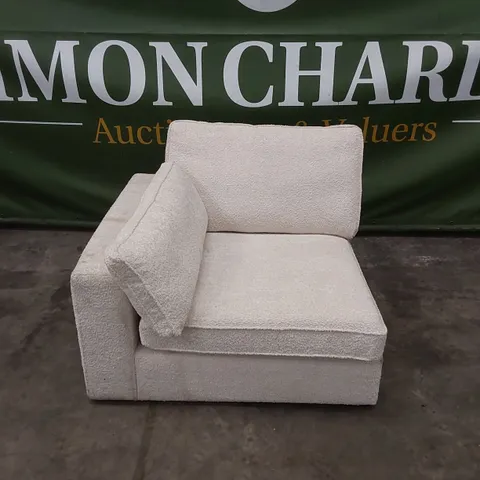 FABRIC UPHOLSTERED SOFA PIECE WITH CUSHIONS