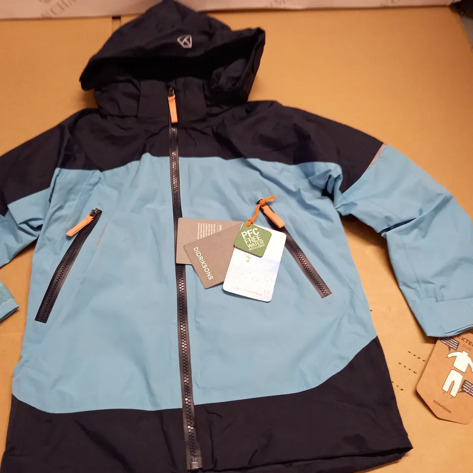 DIDRIKSONS ASH KIDS JACKET IN BLUE - 120