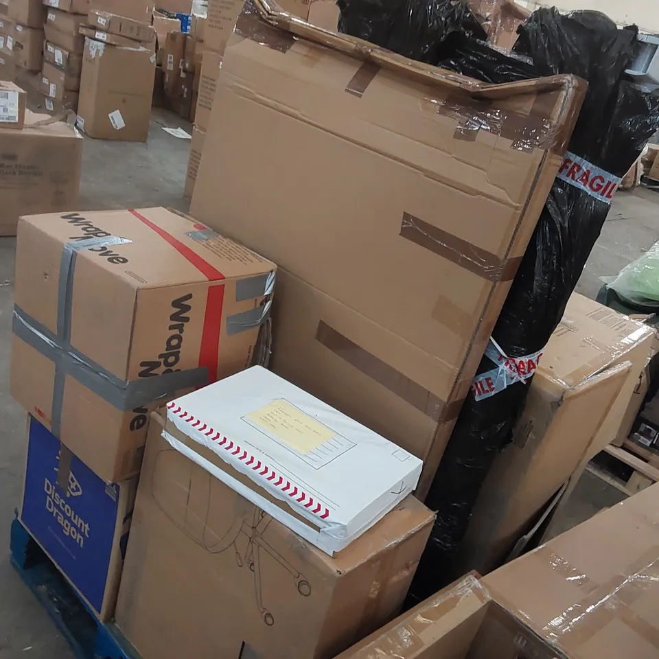 PALLET OF ASSORTED CONSUMER PRODUCTS/FURNITURE PARTS 