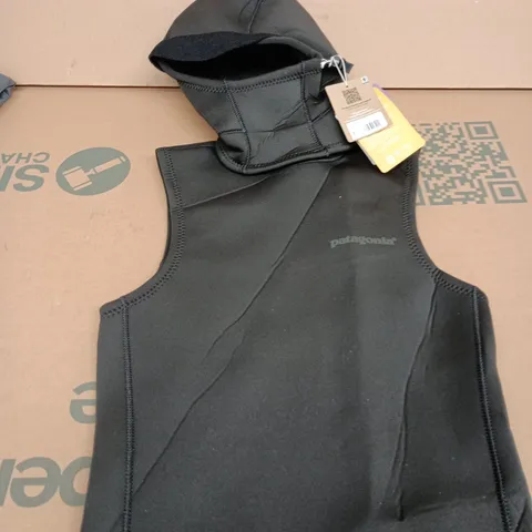 PATAGONIA YULEX WATER HEATER HOODED VEST – BLACK, SIZE S