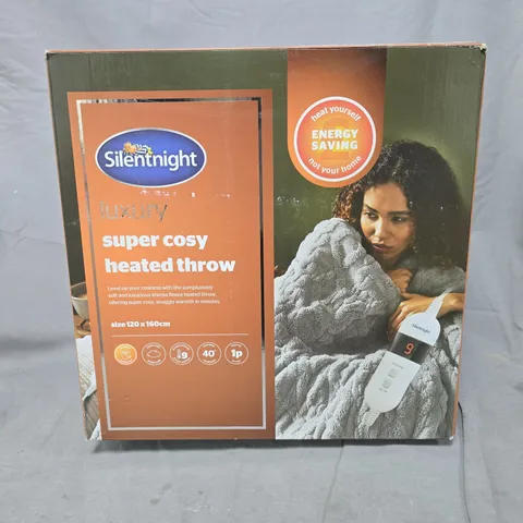 SILENTNIGHT LUXURY SUPER COSY HEATED THROW - 120 X 160CM