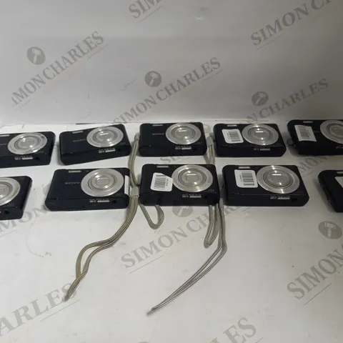 LOT OF 10 BLACK SONY CYBER-SHOT DSC-W810