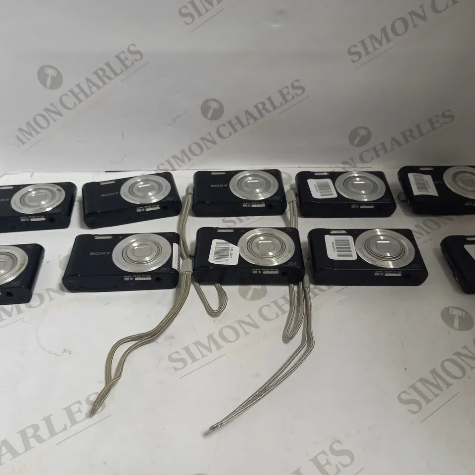 LOT OF 10 BLACK SONY CYBER-SHOT DSC-W810