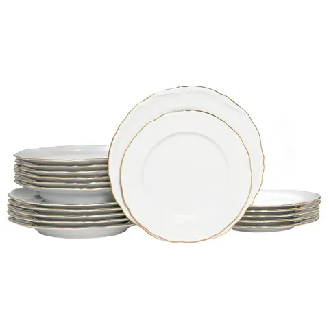 BOXED MARIA THERESIA 18 PIECE PORCELAIN CHINA DINNERWARE SET - SERVICE FOR 6