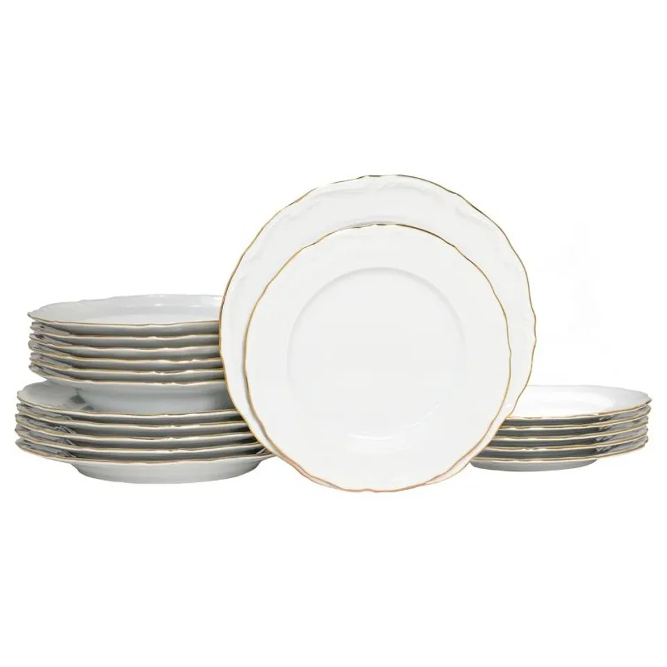 BOXED MARIA THERESIA 18 PIECE PORCELAIN CHINA DINNERWARE SET - SERVICE FOR 6