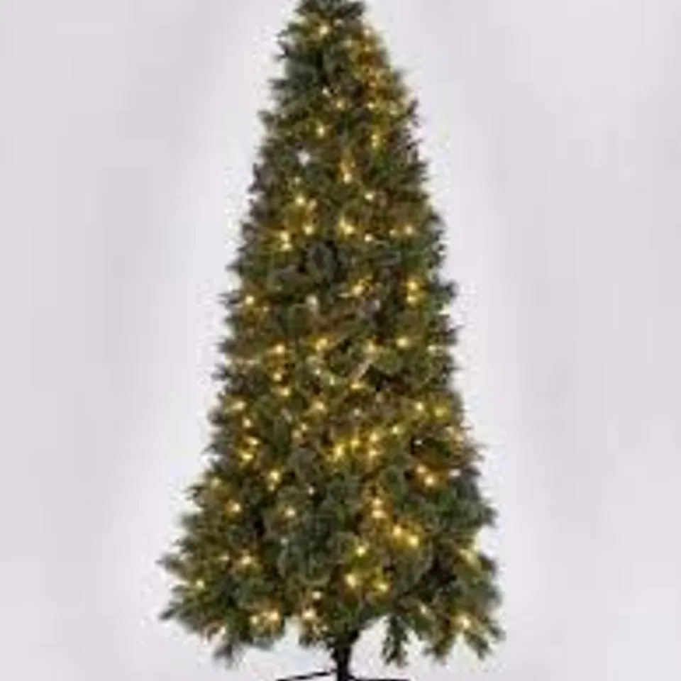 PRE-LIT SLIM CASHMERE TIPS 6.5ft CHRISTMAS TREE - COLLECTION ONLY RRP £159.99