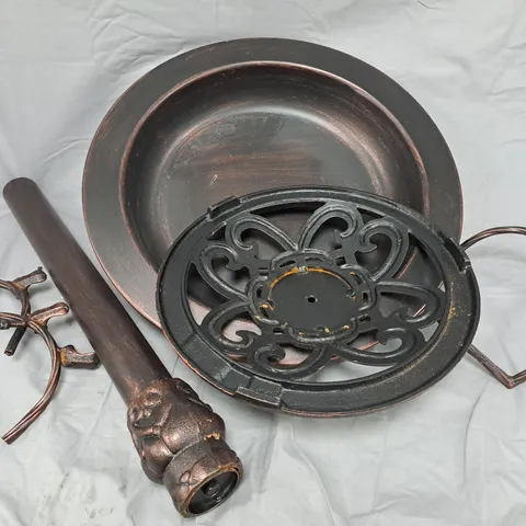 BERNINI FONTANA IRON BIRD BATH FOUNTAIN