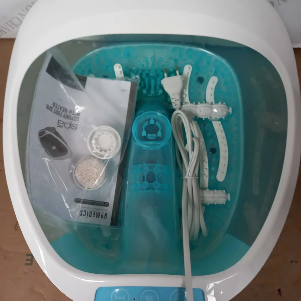 BOXED HOMEDICS SPA LUXURY FOOT SPA WITH HEATER