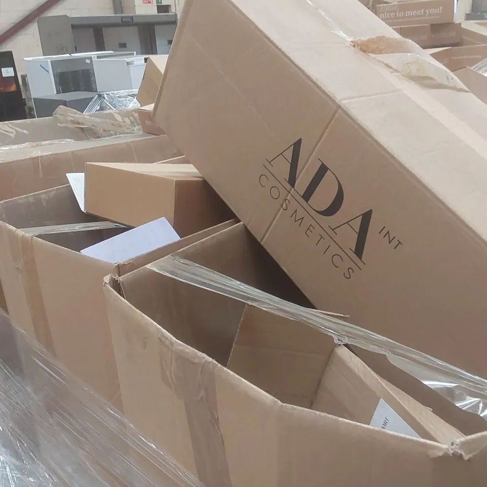 PALLET CONTAINING A VERY LARGE QUANTITY OF ASSORTED BEAUTY RELATED PRODUCTS INCLUDING: BIRCHBOX BEAUTY SETS ECT