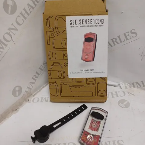 SEE.SENSE ICON3 350 LUMEN REAR CYCLE LIGHT