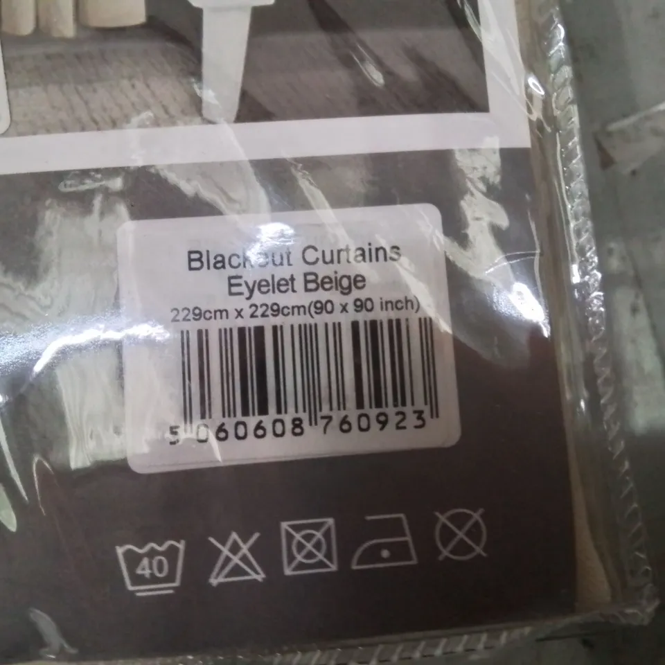 BAGGED 100% SYNTHETIC BLACKOUT ROOM DARKENING THERMAL CURTAINS 