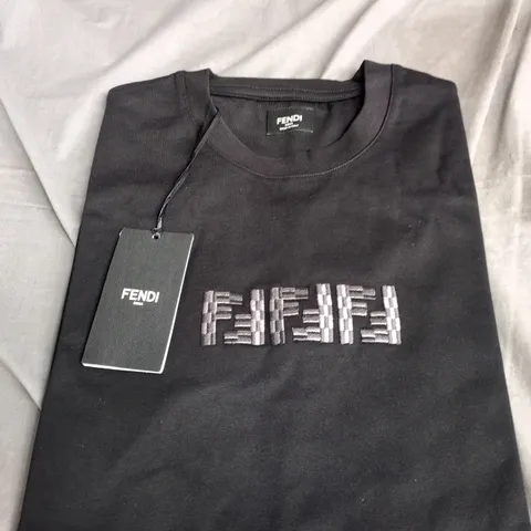 FENDI T-SHIRT – BLACK, SIZE M