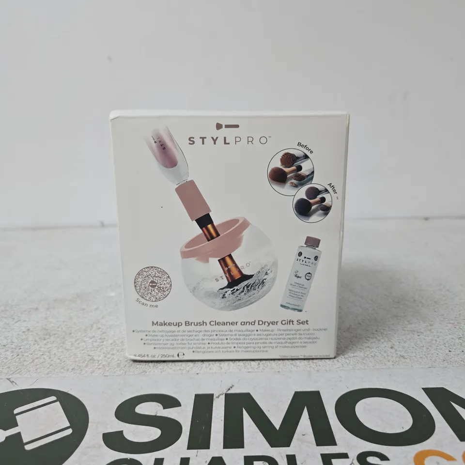 STYLPRO MAKE UP BRUSH CLEANER AND DRYER GIFT SET BOXED