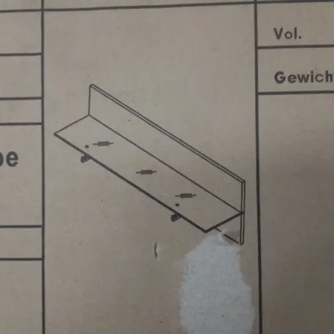 BRAND NEW & BOXED CANBERRA ENTRANCEWAY PANEL SHELF (1 BOX)