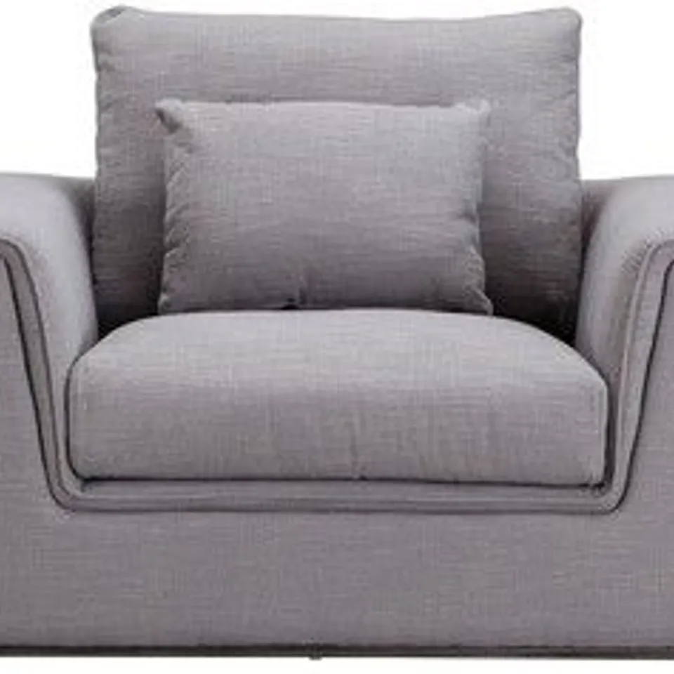 BRAND NEW CEDAR GREY CUDDLE ARMCHAIR	 RRP £799
