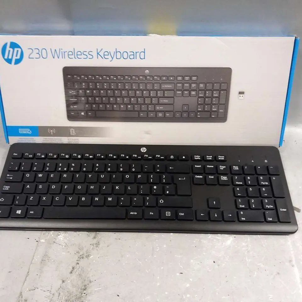 FIVE BOXED HP 230 WIRELESS KEYBOARDS