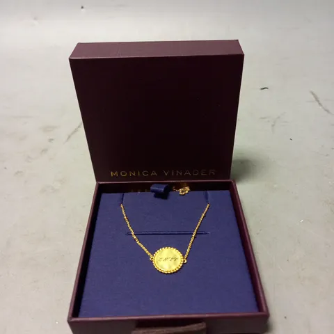 MONICA VINADER DEIA BEADED JUNO FINE CHAIN NECKLACE