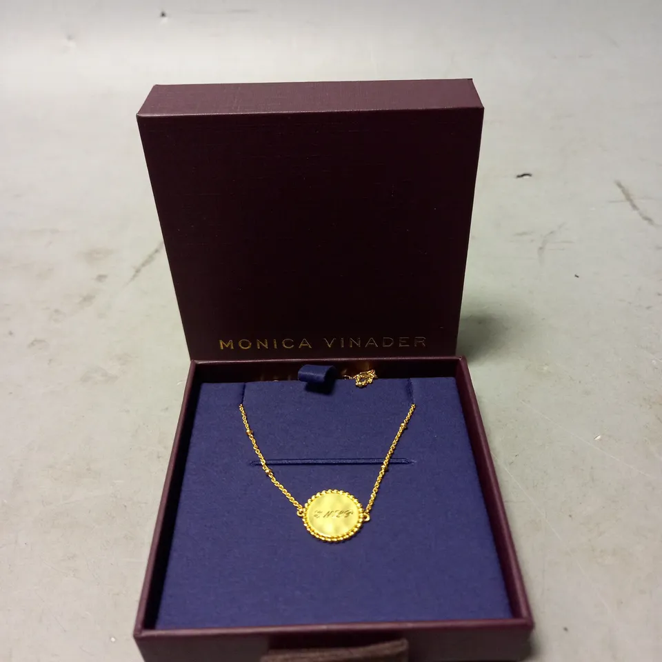 MONICA VINADER DEIA BEADED JUNO FINE CHAIN NECKLACE