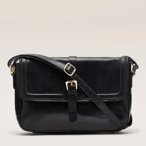 ASHWOOD CHLOE MEDIUM FLAPOVER CROSS-BODY BLACK
