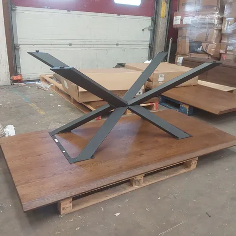 DESIGNER VENEER WOODEN DINING TABLE