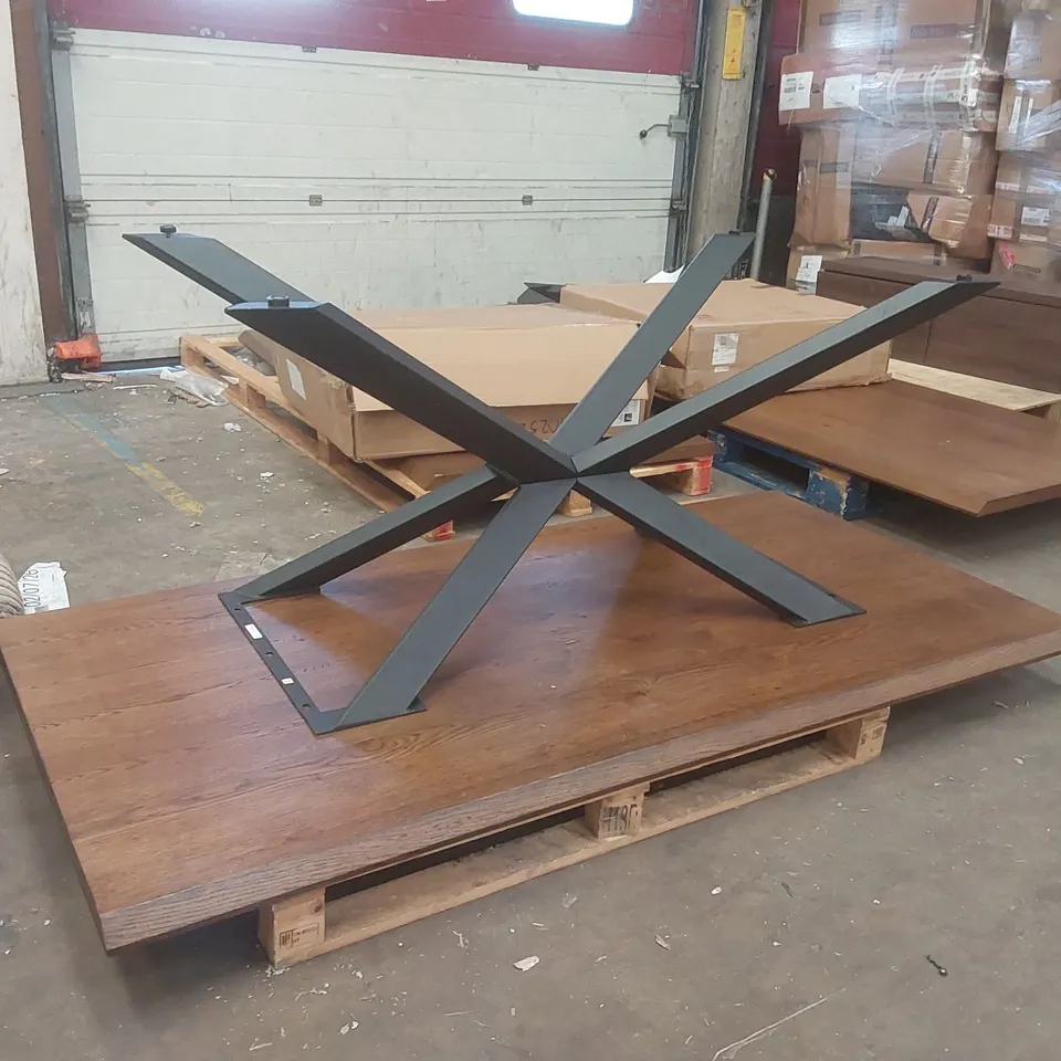 DESIGNER VENEER WOODEN DINING TABLE