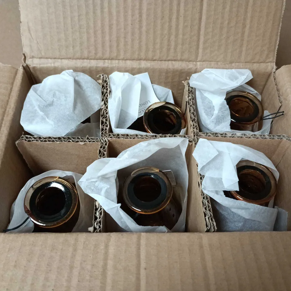 BOX OF APPROX 6 GISELA GRAHAM LONDON MINIATURE VASES 