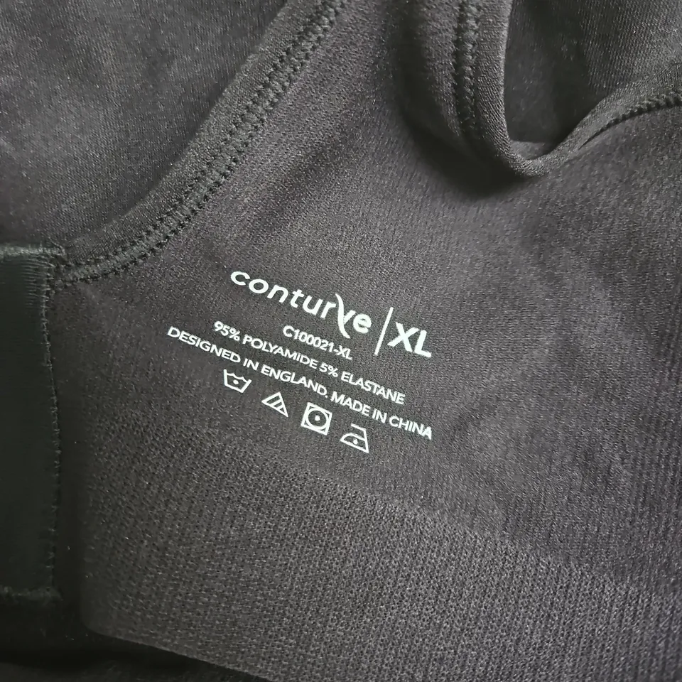 CONTURVE BLACK XL SHAPER BRA