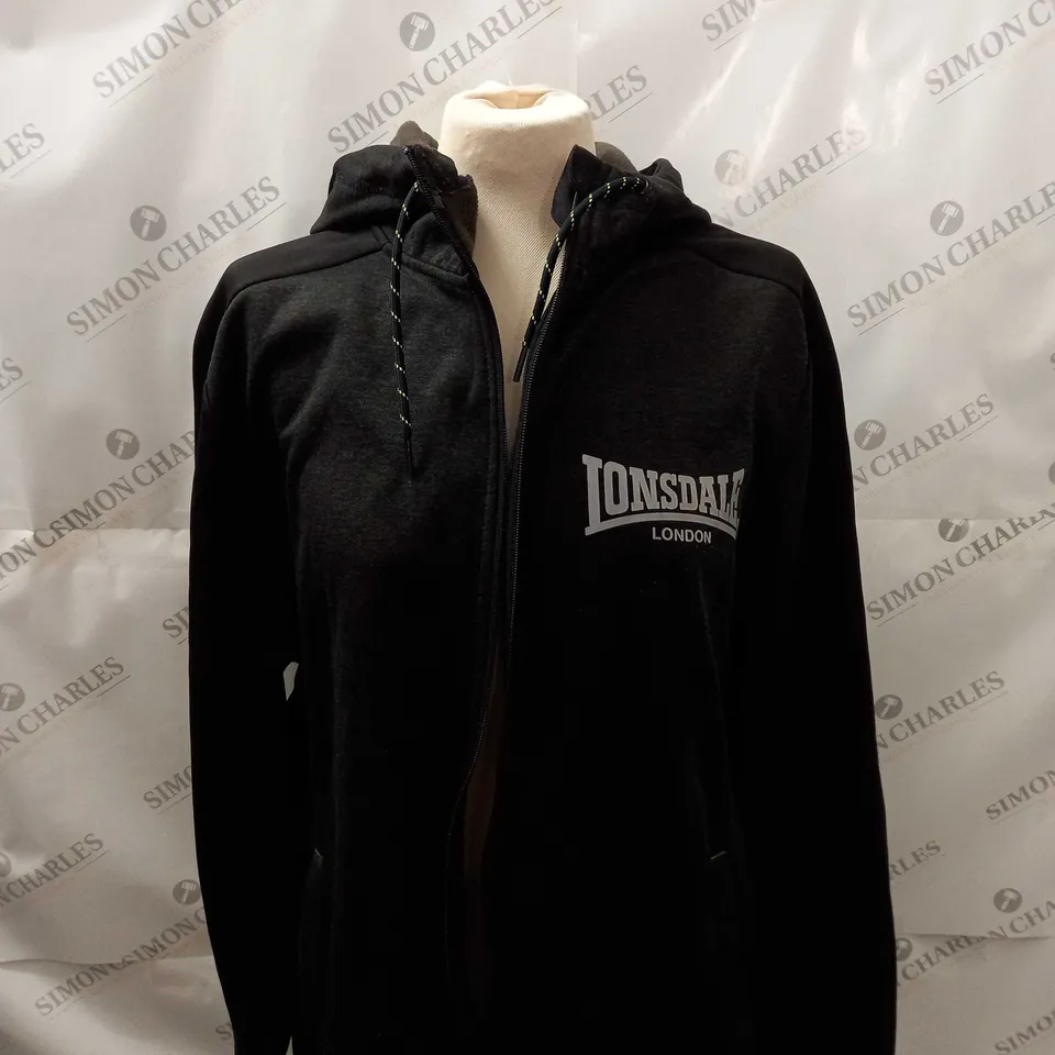 MENS LONSDALE ZIPPED JACKET SIZE L
