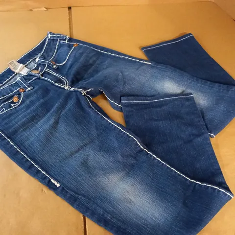 TRUE RELIGION CONTRAST STITCH JEANS - 28