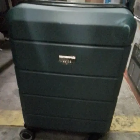 UNBOXED KEPLIN LUGG SMALL SIZE TRAVEL SUITCASE WITH WHEELS GREEN COLOUR 