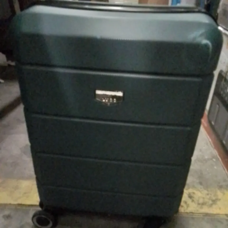 UNBOXED KEPLIN LUGG SMALL SIZE TRAVEL SUITCASE WITH WHEELS GREEN COLOUR 