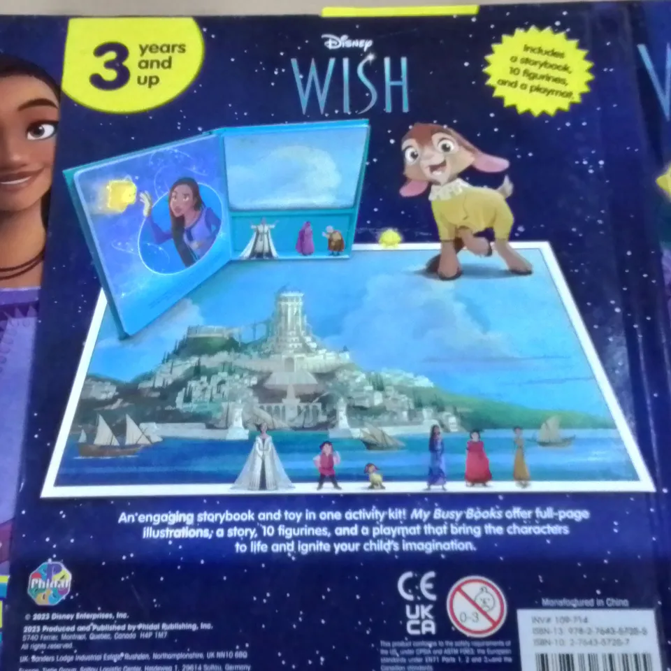 LOT OF 5 BRAND NEW DISNEY WISH MY BUSY BOOKS