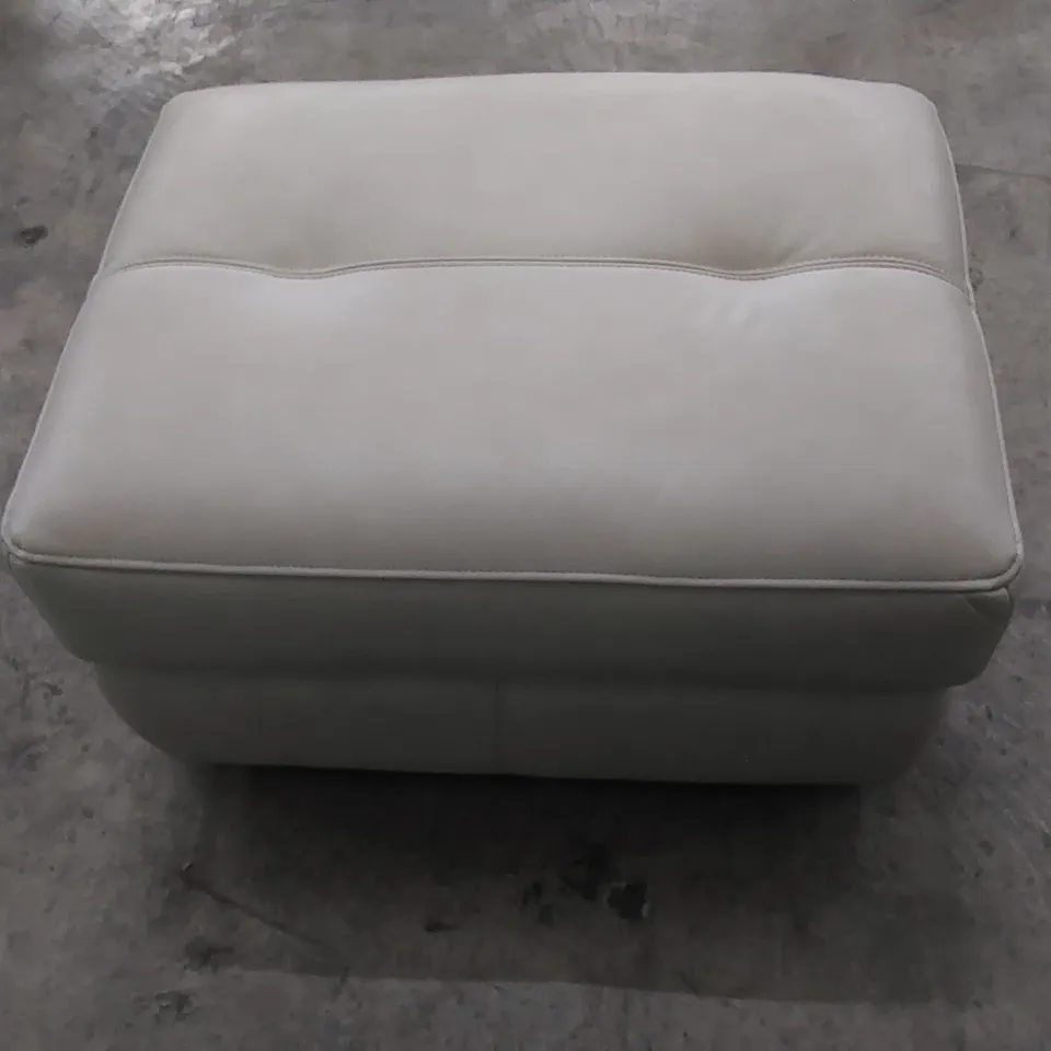 QUALITY G PLAN DESIGNER LEATHER STORAGE OTTOMAN POUF