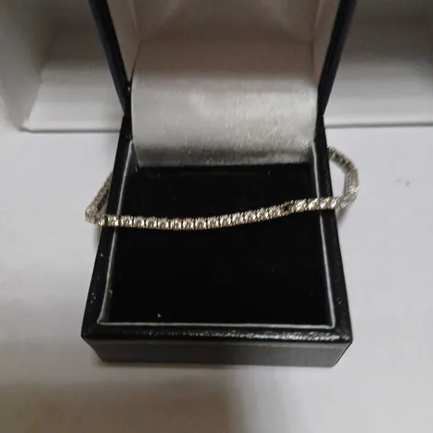 DIAMONIQUE 2.3-2.5CT FINE TENNIS BRACELET STERLING SILVER 