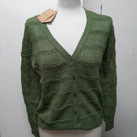 BODEN GREEN CARDIGAN - S