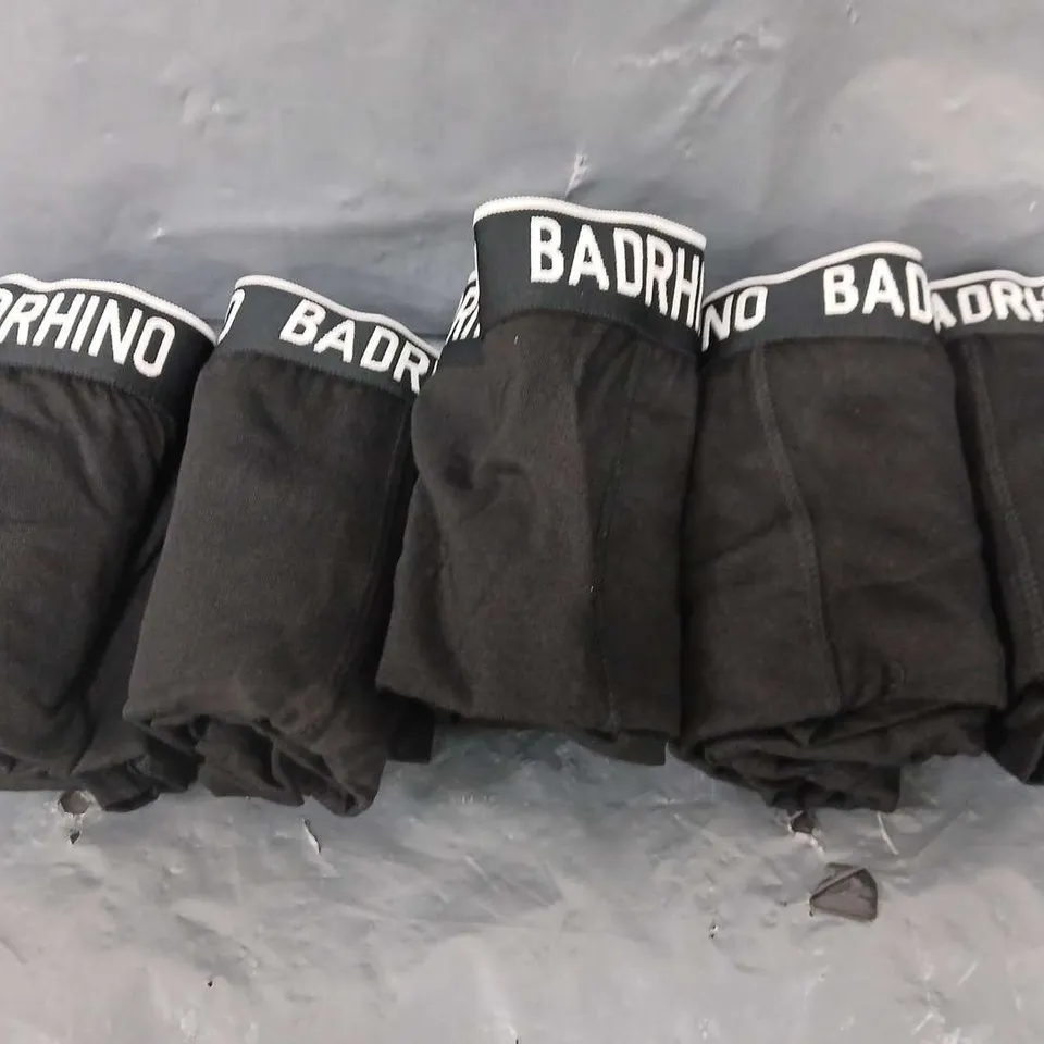 BADRHINO BRE 5 PACK TRUNKS - BLACK - 4XL