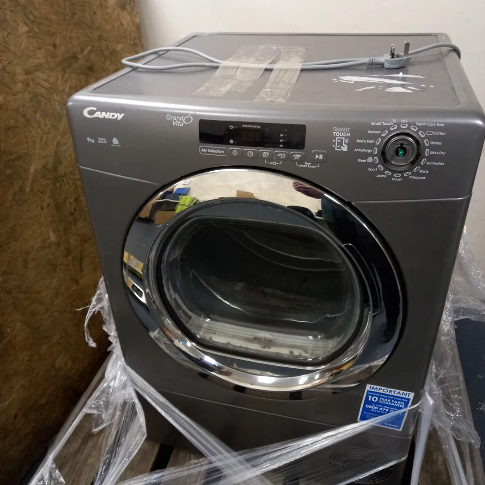 CANDY GRAND O'VITA GVSC9DCGR FREESTANDING CONDENSER TUMBLE DRYER- COLLECTION ONLY