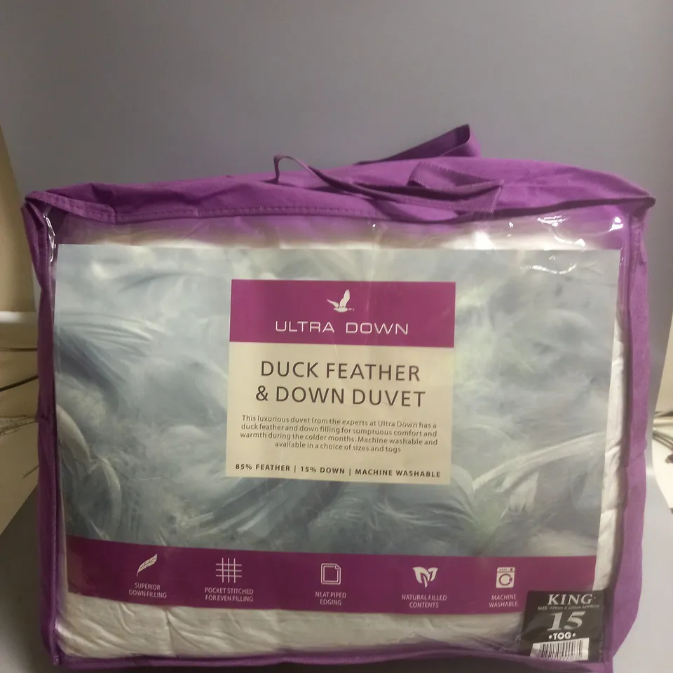 ULTRA DOWN DUCK FEATHER & DOWN DUVET TOG 15 - KING