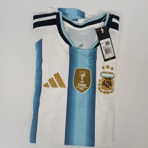 ADIDAS ARGENTINA 26 HOME AUTHENTIC LONG SLEEVE JERSEY SIZE 2XL