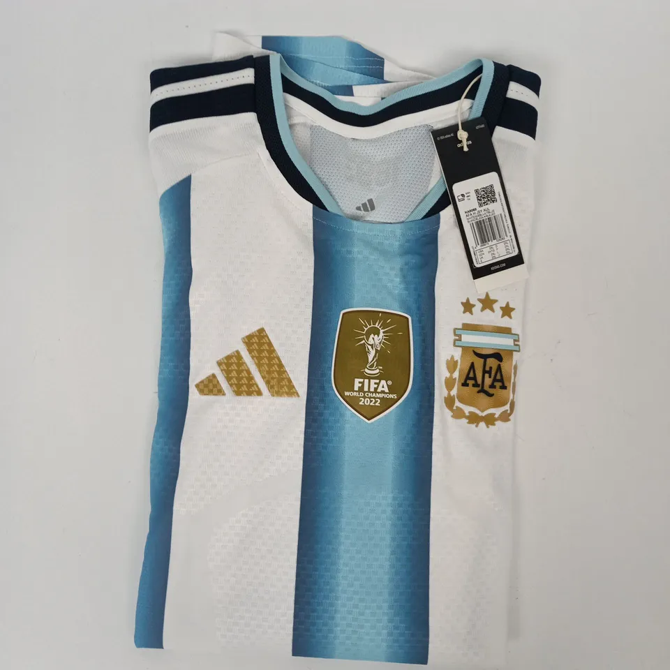 ADIDAS ARGENTINA 26 HOME AUTHENTIC LONG SLEEVE JERSEY SIZE 2XL