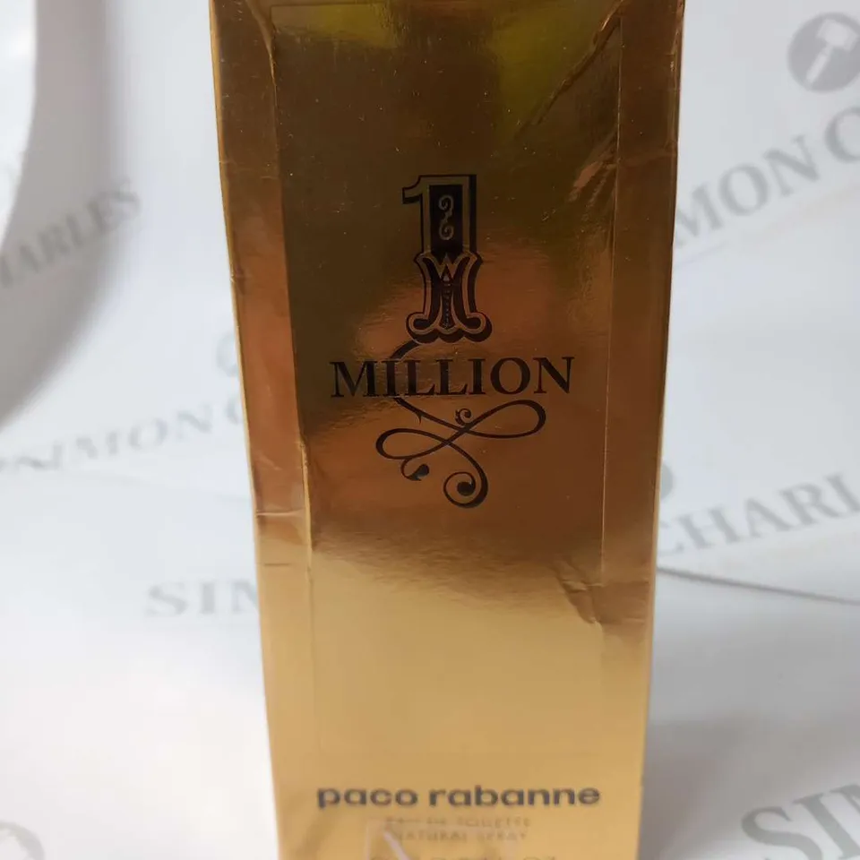 BOXED AND SEALED PACO RABANNE 1 MILLION EAU DE TOILETTE SPRAY 100ML